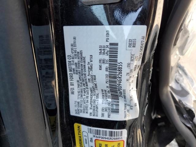 Photo 10 from auction – 2016 FORD FUSION TIT with VIN 3FA6P0D94GR268855