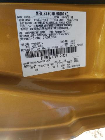 Photo 10 from auction – 2009 FORD FOCUS SEL with VIN 1FAHP37N79W124428