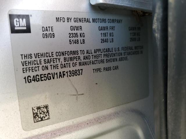 Photo 10 from auction – 2010 BUICK LACROSSE C with VIN 1G4GE5GV1AF139837