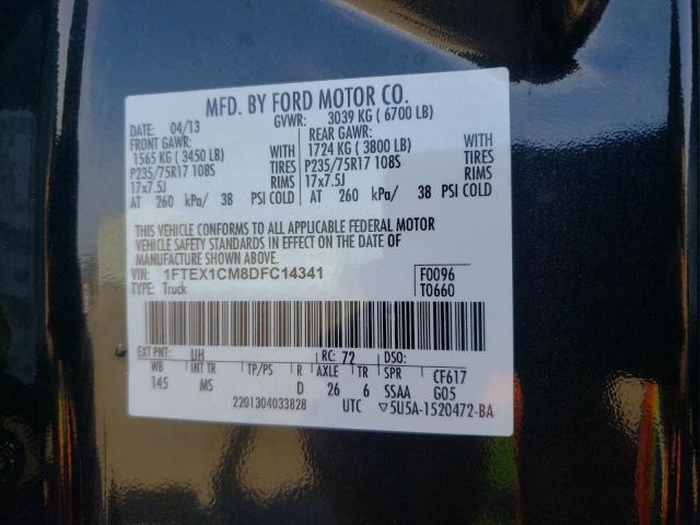 Photo 10 from auction – 2013 FORD F150 SUPER with VIN 1FTEX1CM8DFC14341