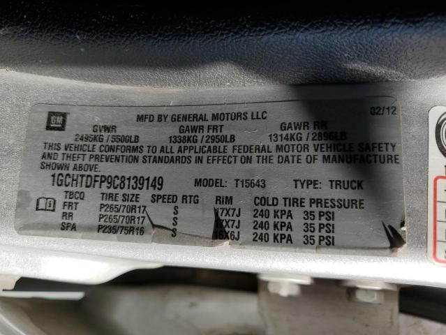 Photo 10 from auction – 2012 CHEVROLET COLORADO L with VIN 1GCHTDFP9C8139149