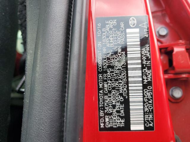 Photo 10 from auction – 2016 TOYOTA PRIUS C with VIN JTDKDTB33G1139484