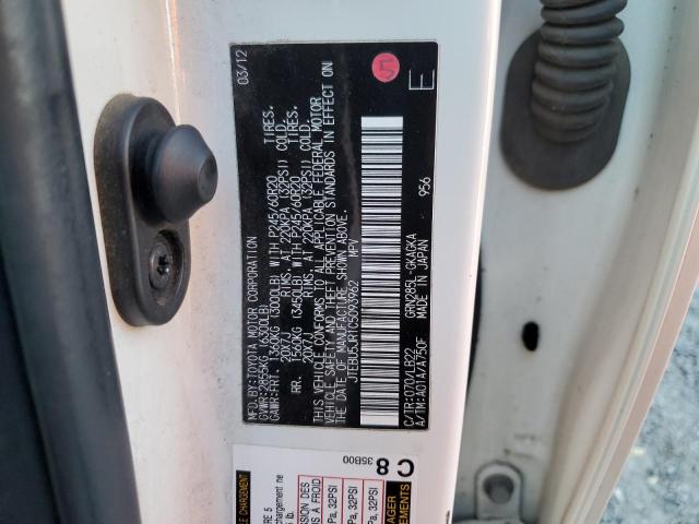 Photo 10 from auction – 2012 TOYOTA 4RUNNER SR with VIN JTEBU5JR1C5093962