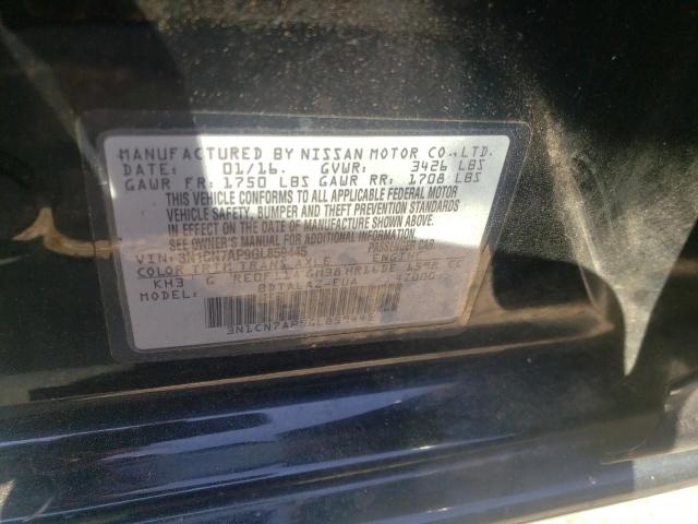 Photo 10 from auction – 2016 NISSAN VERSA S with VIN 3N1CN7AP9GL859445