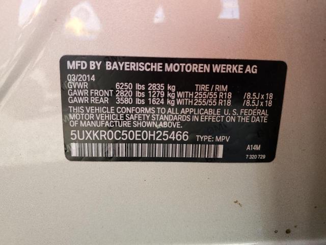 Photo 10 from auction – 2014 BMW X5 XDRIVE3 with VIN 5UXKR0C50E0H25466