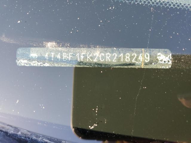 Photo 10 from auction – 2012 TOYOTA CAMRY BASE with VIN 4T4BF1FK2CR218249