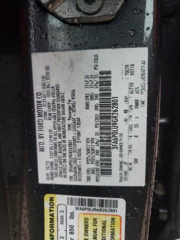 Photo 10 from auction – 2016 FORD FUSION SE with VIN 3FA6P0LU9GR262801