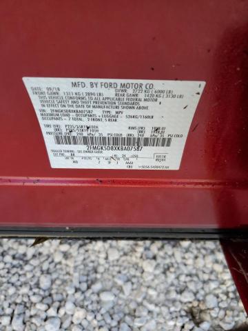Photo 10 from auction – 2019 FORD FLEX LIMIT with VIN 2FMGK5D8XKBA07587