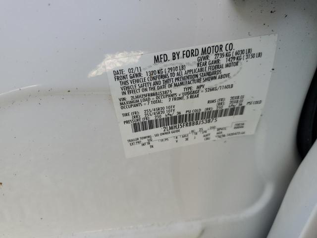Photo 10 from auction – 2011 LINCOLN MKT with VIN 2LMHJ5FR8BBJ53875