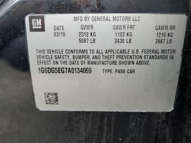 Photo 10 from auction – 2010 CADILLAC CTS LUXURY with VIN 1G6DG5EG7A0134069