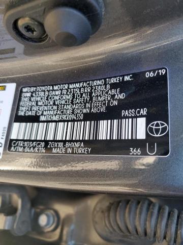 Photo 10 from auction – 2019 TOYOTA C-HR XLE with VIN NMTKHMBX9KR094350