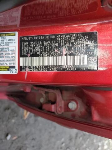 Photo 10 from auction – 2005 TOYOTA COROLLA CE with VIN 2T1BR32E55C391717