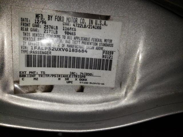 Photo 10 from auction – 1997 FORD TAURUS GL with VIN 1FALP52UXVG185684