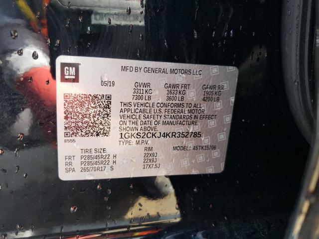 Photo 10 from auction – 2019 GMC YUKON DENA with VIN 1GKS2CKJ4KR352785