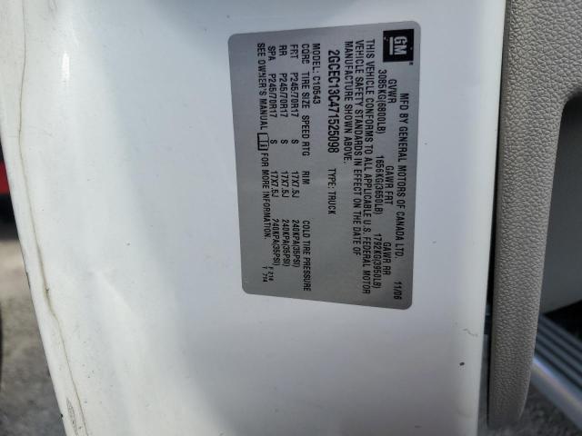 Foto 10 de la subasta – 2007 CHEVROLET SILVERADO con VIN 2GCEC13C471525098