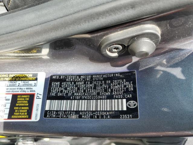 Photo 10 from auction – 2014 TOYOTA CAMRY L with VIN 4T1BF1FK0EU359480