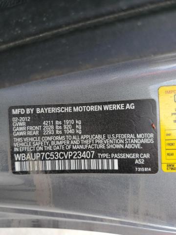 Photo 10 from auction – 2012 BMW 128 I with VIN WBAUP7C53CVP23407