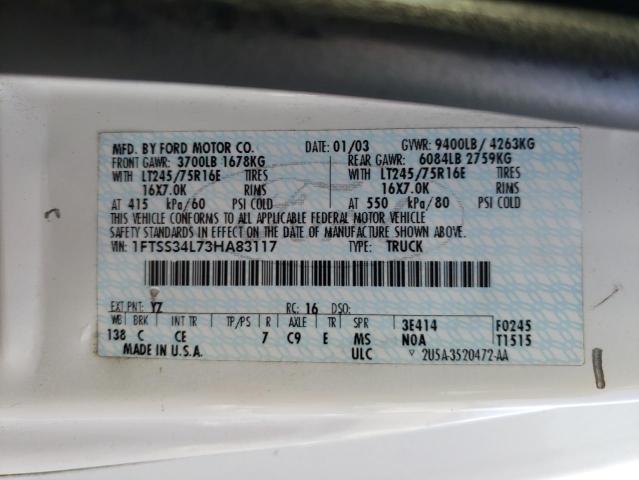 Photo 10 from auction – 2003 FORD E-SERIES C with VIN 1FTSS34L73HA83117