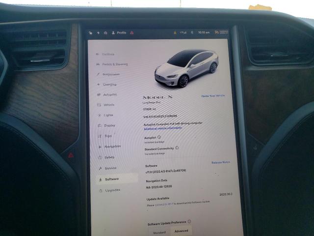 Photo 8 from auction – 2020 TESLA MODEL X with VIN 5YJXCAE21LF305289