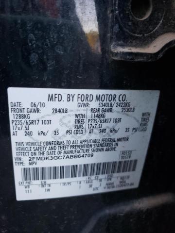 Photo 10 from auction – 2010 FORD EDGE SE with VIN 2FMDK3GC7ABB64709