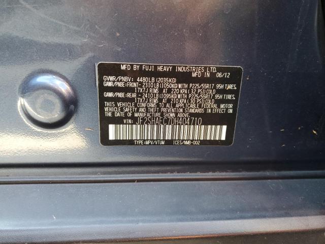 Photo 10 from auction – 2013 SUBARU FORESTER L with VIN JF2SHAEC7DH404710