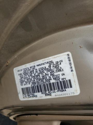 Photo 10 from auction – 2001 TOYOTA SIENNA LE with VIN 4T3ZF13C01U330705