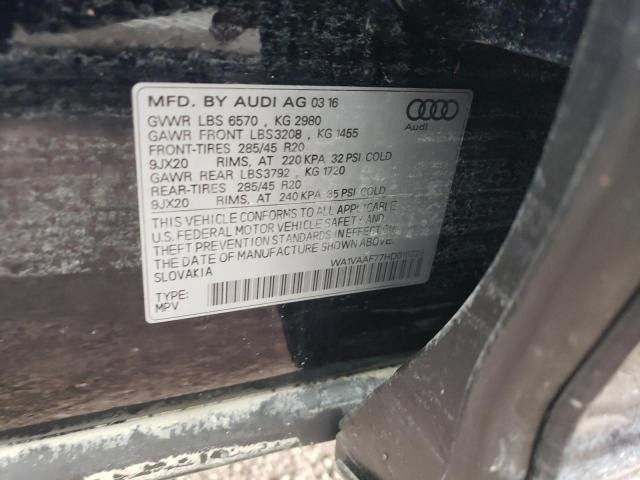 Photo 10 from auction – 2017 AUDI Q7 PRESTIG with VIN WA1VAAF77HD010228