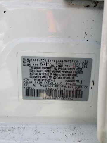 Photo 10 from auction – 2015 NISSAN SENTRA S with VIN 3N1AB7AP1FY307441