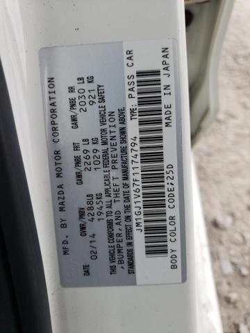 Photo 10 from auction – 2015 MAZDA 6 TOURING with VIN JM1GJ1V67F1174794