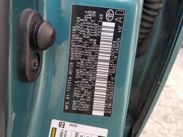 Photo 10 from auction – 2010 TOYOTA COROLLA BA with VIN 2T1BU4EE5AC252097