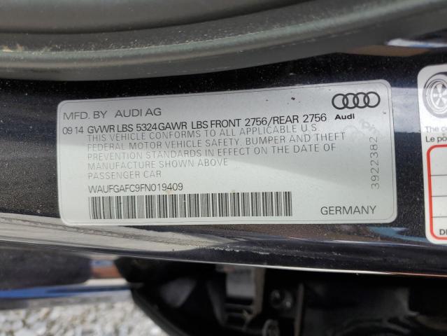 Photo 10 from auction – 2015 AUDI A6 PREMIUM with VIN WAUFGAFC9FN019409