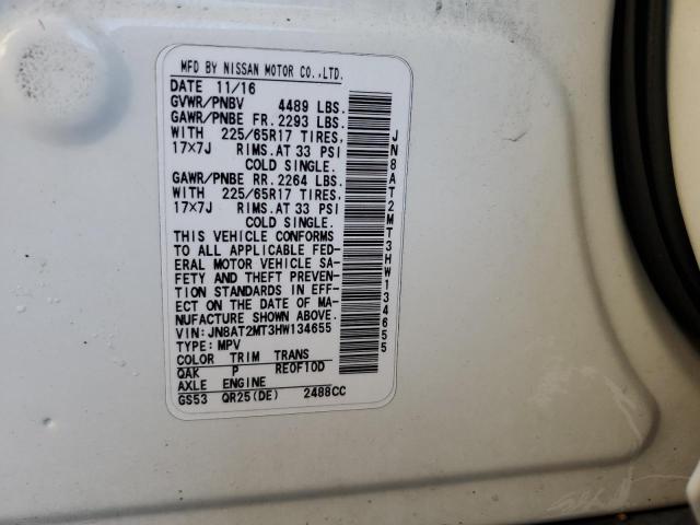 Photo 10 from auction – 2017 NISSAN ROGUE S with VIN JN8AT2MT3HW134655