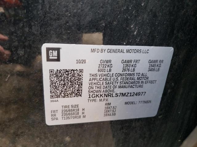 Photo 10 from auction – 2021 GMC ACADIA SLE with VIN 1GKKNRLS7MZ124977