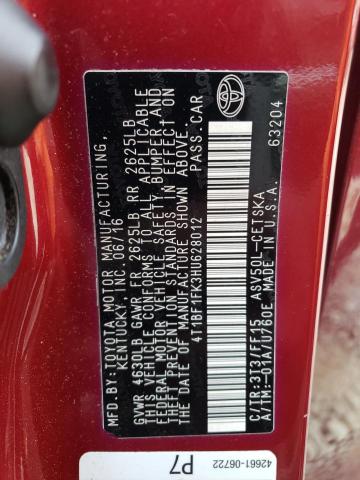 Photo 10 from auction – 2017 TOYOTA CAMRY LE with VIN 4T1BF1FK3HU628012
