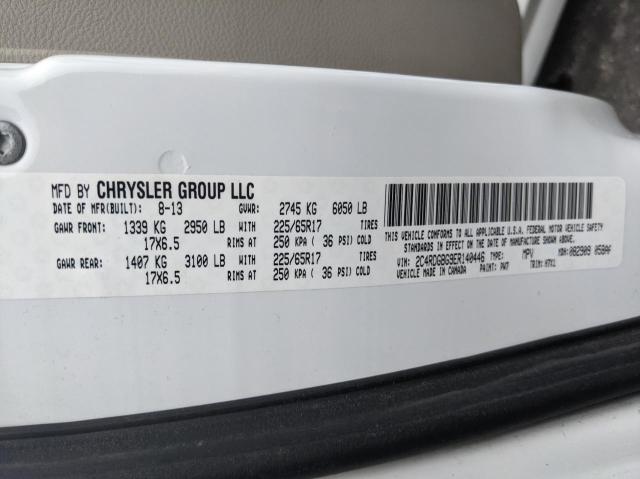 Photo 10 from auction – 2014 DODGE GRAND CARA with VIN 2C4RDGBG9ER140446