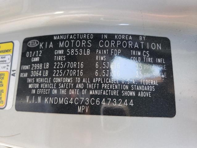 Photo 10 from auction – 2012 KIA SEDONA LX with VIN KNDMG4C73C6473244