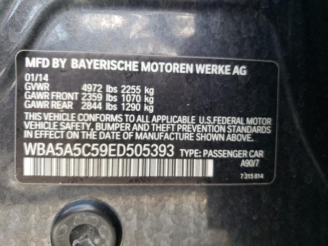 Photo 10 from auction – 2014 BMW 528 I with VIN WBA5A5C59ED505393
