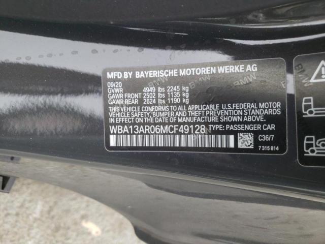 Photo 10 from auction – 2021 BMW M440XI with VIN WBA13AR06MCF49128