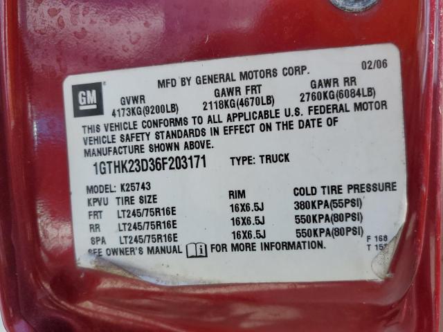 Photo 10 from auction – 2006 GMC SIERRA K25 with VIN 1GTHK23D36F203171