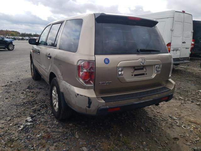 Photo 3 from auction – 2006 HONDA PILOT LX with VIN 5FNYF28146B009546