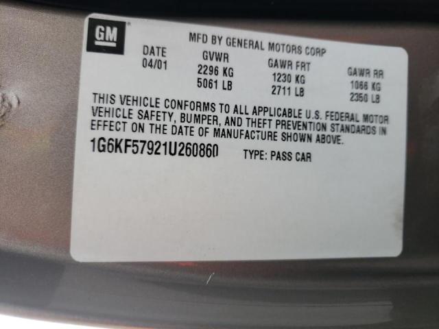 Photo 10 from auction – 2001 CADILLAC DEVILLE DT with VIN 1G6KF57921U260860