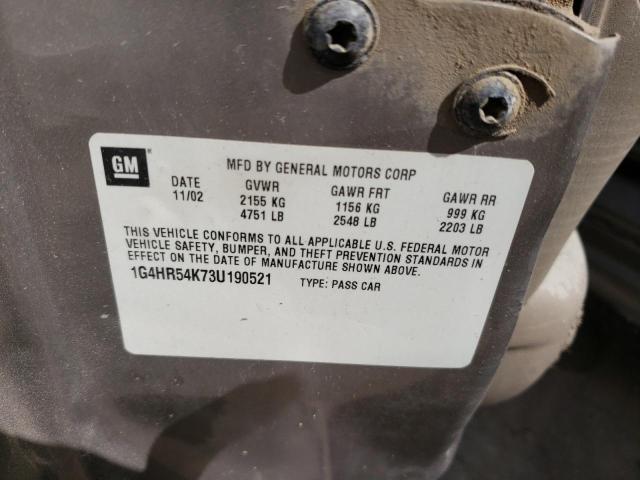 Photo 10 from auction – 2003 BUICK LESABRE LI with VIN 1G4HR54K73U190521