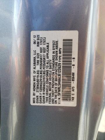 Photo 10 from auction – 2012 HONDA ODYSSEY EX with VIN 5FNRL5H66CB122629