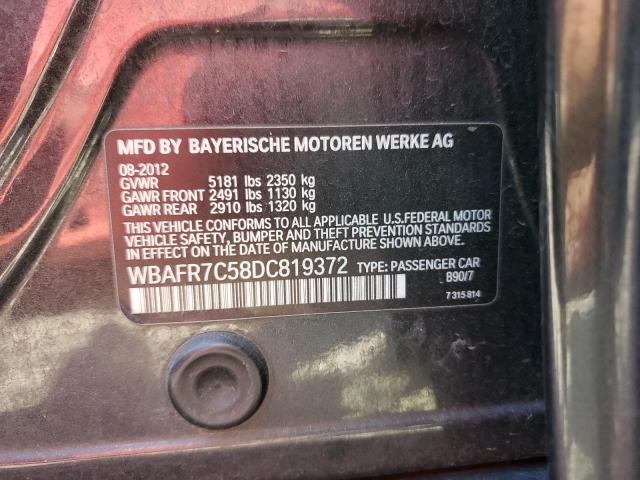 Photo 10 from auction – 2013 BMW 535 I with VIN WBAFR7C58DC819372