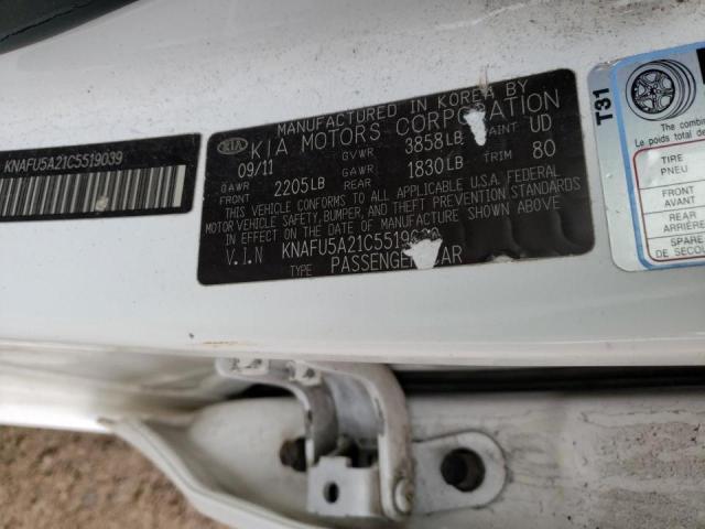 Photo 10 from auction – 2012 KIA FORTE EX with VIN KNAFU5A21C5519039