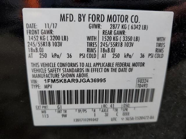 Photo 10 from auction – 2018 FORD EXPLORER P with VIN 1FM5K8AR9JGA36995