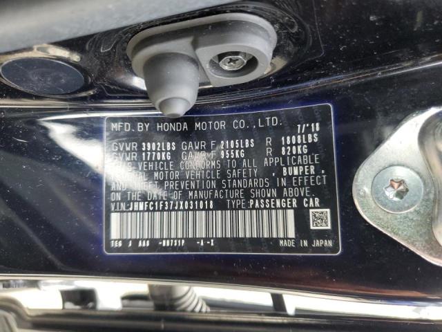 Photo 10 from auction – 2018 HONDA CIVIC with VIN JHMFC1F37JX031018