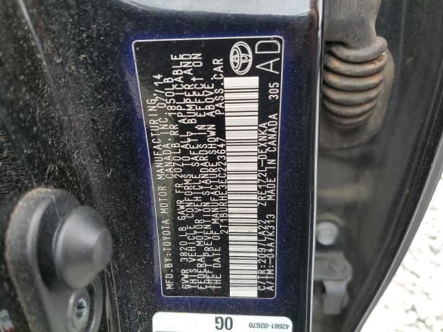 Photo 10 from auction – 2014 TOYOTA COROLLA L with VIN 2T1BURHE3EC223647