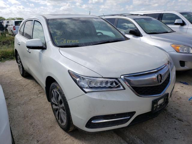 ACURA MDX TECHNO 2015 with VIN 5FRYD4H42FB009510 - Photo from auction