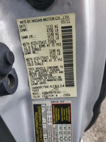 Photo 10 from auction – 2011 NISSAN FRONTIER S with VIN 1N6BD0CT9BC428134